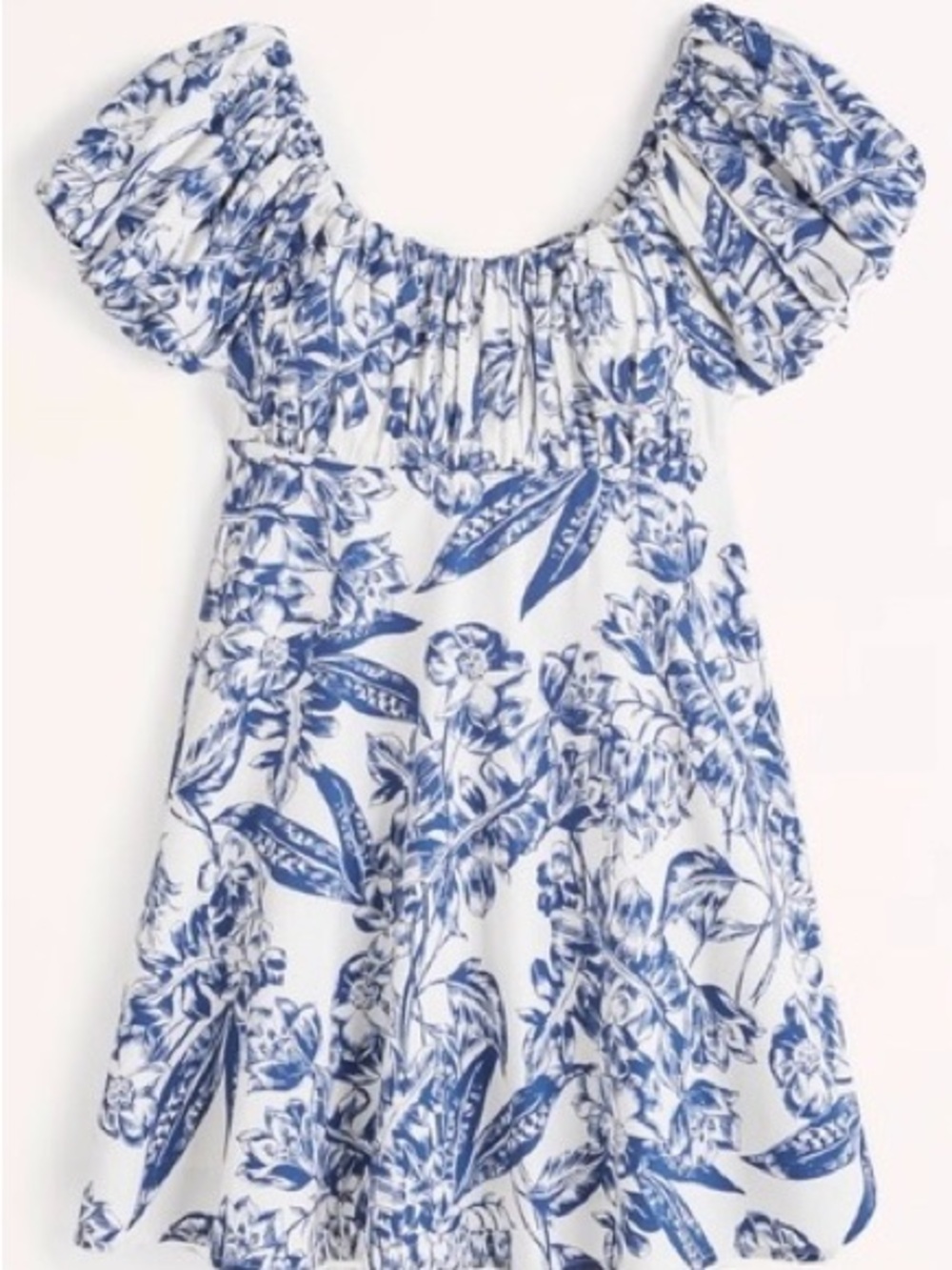 Abercrombie & Fitch Blue and White Floral Mini Dress